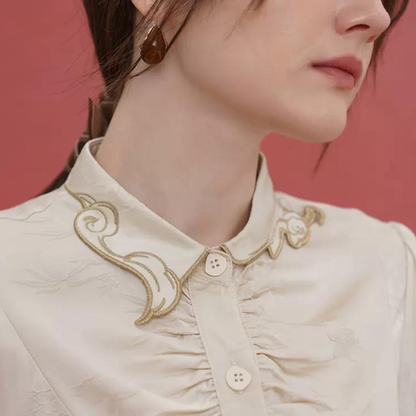 アジアテイストレトロシャツ AU-458