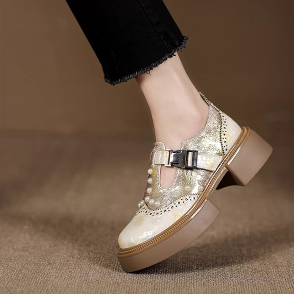 【2color】パール煌めくレトロメリージェーン《Z01343》