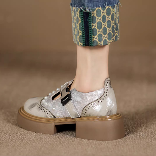 【2color】パール煌めくレトロメリージェーン《Z01343》