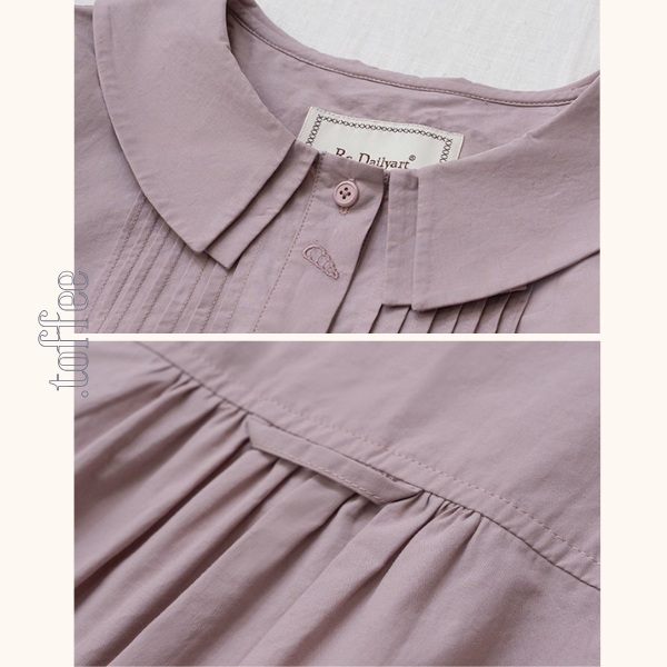 【2color】海辺の記憶を抱く二重襟ブラウス《Z01171》